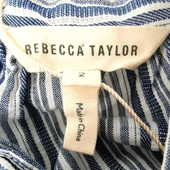 Rebecca Taylor 2 Off-the-Shoulder Crop Top NWT - Picture 9 of 9
